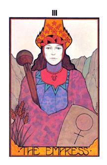 ̫ʱ - Aquarian Tarot - Ů - The Empress