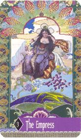 ÷ - Zerner Farber Tarot - Ů - The Empress