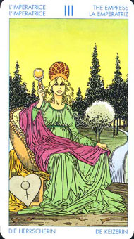 ʥ׳ΰ - Universal Waite Tarot - Ů - The Empress