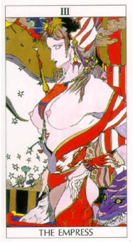 ҰϲТ - Yositaka Amano Tarot - Ů - The Empress