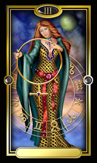 Ѥ - Gilded Tarot - Ů - The Empress