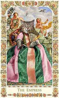 ˲è - Baroque Bohemian Cats Tarot - Ů - The Empress