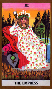 ɫΰ - Golden Rider Tarot - Ů - The Empress