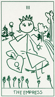  - Stick Figure Tarot - Ů - The Empress