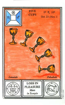 ħʽ - Tarot Of Ceremonial Magic - ʥ - Five Of Cups