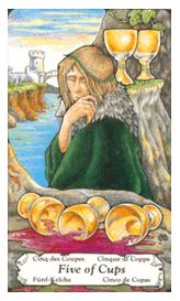 ɭ޲ - Hanson Roberts Tarot - ʥ - Five Of Cups