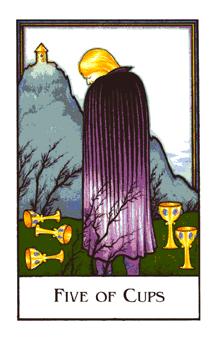  - Palladini Tarot - ʥ - Five Of Cups