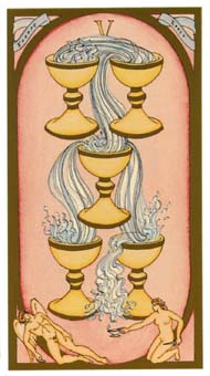 ո - Renaissance Tarot - ʥ - Five Of Cups