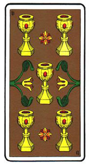 ˹ - Oswald Wirth Tarot - ʥ - Five Of Cups