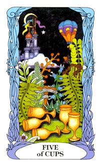 ¹⻨԰ - Moon Garden Tarot - ʥ - Five Of Cups