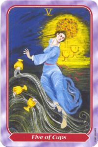  - Spiral Tarot - ʥ - Five Of Cups