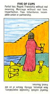 ѧ - Starter Tarot - ʥ - Five Of Cups