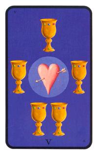 Ů - Tarot of the Witches - ʥ - Five Of Cups