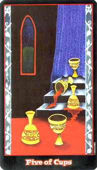 Ѫ - Vampire Tarot - ʥ - Five Of Cups