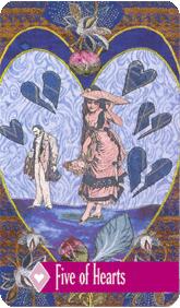 ÷ - Zerner Farber Tarot - ʥ - Five Of Cups