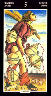  - Illuminate Ancient Tarots - ʥ - Five Of Cups