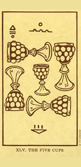 ˣUSG - Egyptian Tarot - ʥ - Five Of Cups