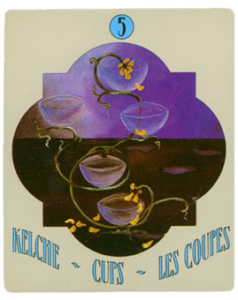  - Deva Tarot - ʥ - Five Of Cups