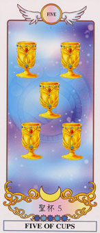 ϣ - Grecian Eudaemon Tarot - ʥ - Five Of Cups