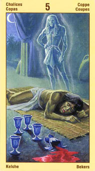 ˹ - Ramses Tarot of Eternity - ʥ - Five Of Cups