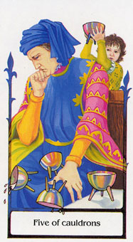 ž - Tarot Of The Old Path - ʥ - Five Of Cups