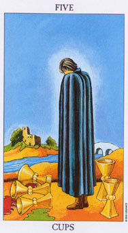 ΰ - Radiant Rider-Waite Tarot - ʥ - Five Of Cups