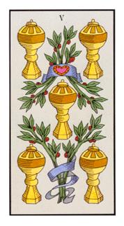 ʹ - Angel Tarot - ʥ - Five Of Cups