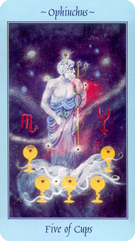  - Celestial Tarot - ʥ - Five Of Cups