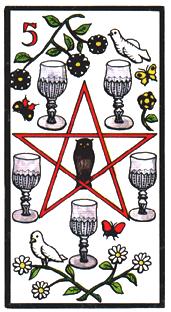  - Esoterico Tarot - ʥ - Five Of Cups