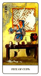 й - Chinese Tarot - ʥ - Five Of Cups