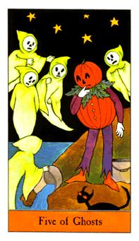 ʥ - Halloween Tarot - ʥ - Five Of Cups