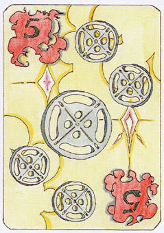  - Tarot of the Dead - Ǯ - Five Of Pentacles