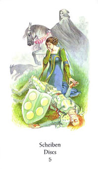 ֮Ӱ - Tarot of Northern Shadows - Ǯ - Five Of Pentacles