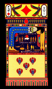 ͸֮ʥ - Holy Tot Tarot - Ǯ - Five Of Pentacles