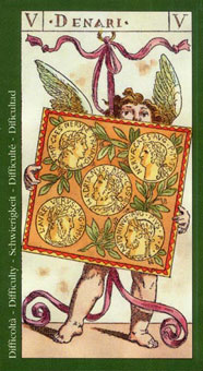  - Tarot Of Master - Ǯ - Five Of Pentacles