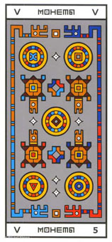 ϲ - Rocambole Tarot - Ǯ - Five Of Pentacles