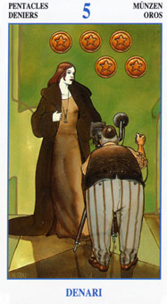 ش˵ - The Secret Tarots - Ǯ - Five Of Pentacles