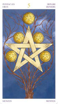 ռ˿ - Wirth Tarot Of Trade Edition - Ǯ - Five Of Pentacles