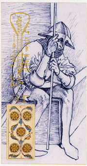 ǧ꣨ƽʱ - Tarot of the III Millenium - Ǯ - Five Of Pentacles