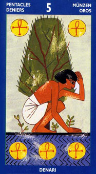 ˹ҿ˹ - Tarot of the Sphinx - Ǯ - Five Of Pentacles