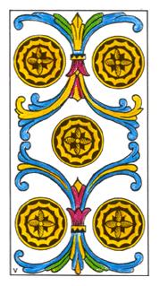  - Classic Tarot - Ǯ - Five Of Pentacles