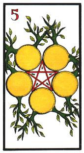  - Esoterico Tarot - Ǯ - Five Of Pentacles