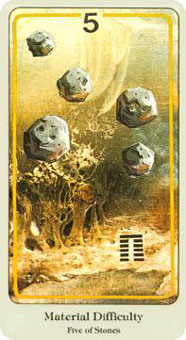  - Haindl Tarot - Ǯ - Five Of Pentacles