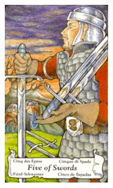 ɭ޲ - Hanson Roberts Tarot -  - Five Of Swords