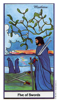 ҩ - Herbal Tarot -  - Five Of Swords