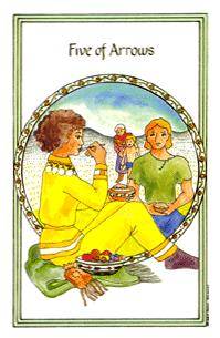 Ůҽ - Medicine Woman Tarot -  - Five Of Swords