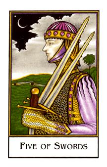  - Palladini Tarot -  - Five Of Swords