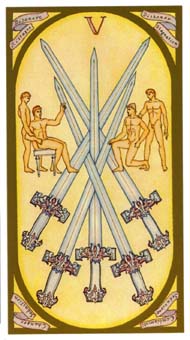 ո - Renaissance Tarot -  - Five Of Swords