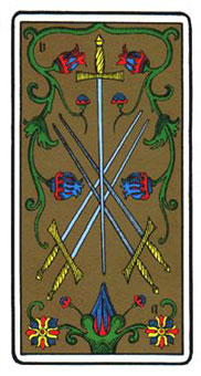 ˹ - Oswald Wirth Tarot -  - Five Of Swords