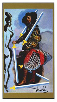 ߶ - Salvador Dali Tarot -  - Five Of Swords